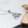 Sterlingsilber Vintage Hexenknoten Anhänger Halskette Keltischer Knoten Kreuz Glücksknoten Halskette Amulett Schmuck Geschenk