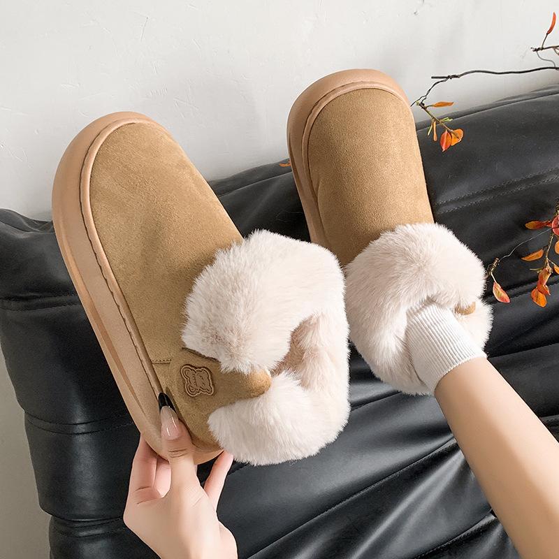 Mao Mao cotton shoes women wear platform bread shoes women's autumn and winter new warm plush thickened snow boots