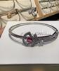 Copper Inlaid Zircon Horseshoe Buckle, Fashionable and High-end, Versatile, Women's Exquisite Jewelry