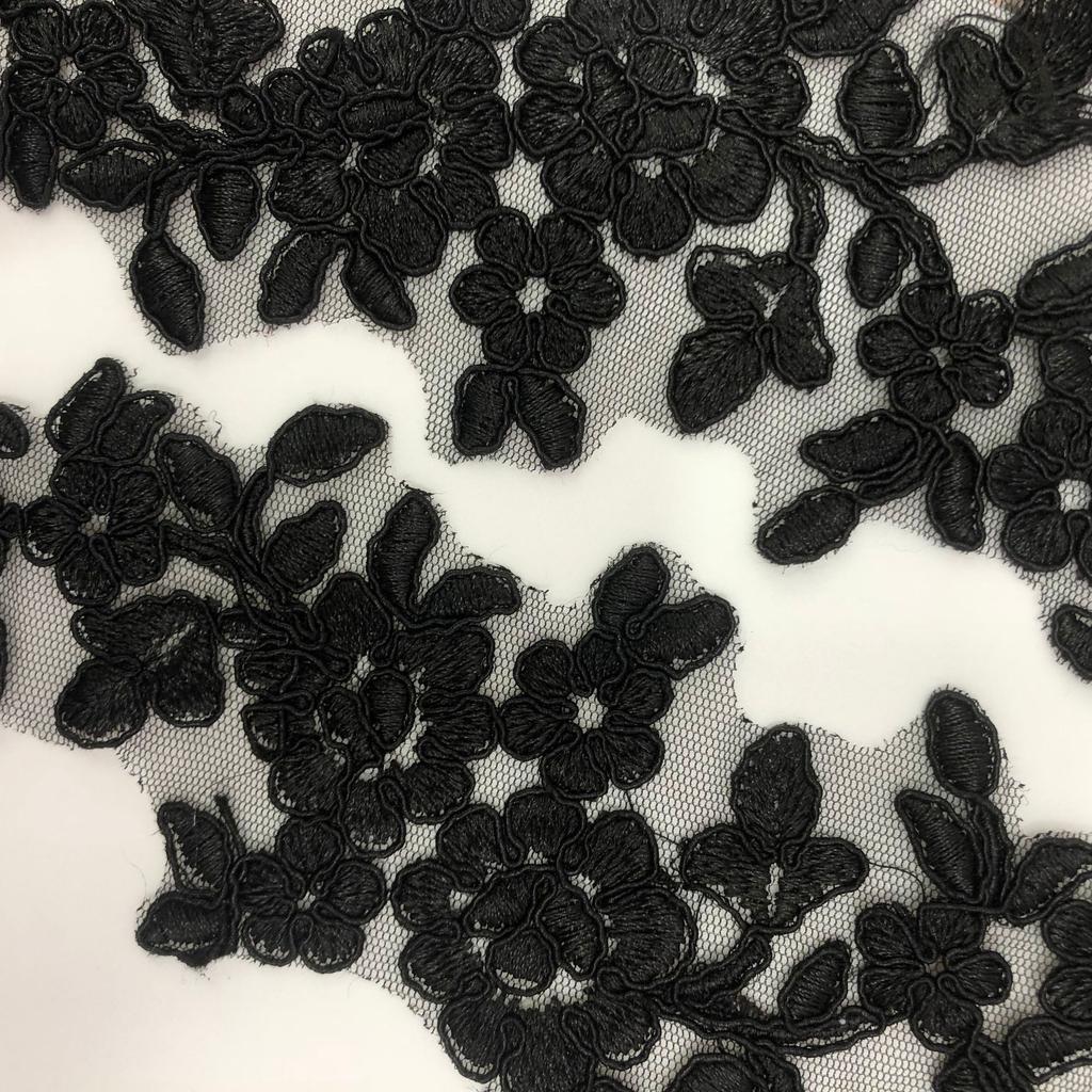 White Black Red Flower Wedding Dress Embroidery Applique Patch Clothing Accessories Handmade Diy Bridal Headgear Material