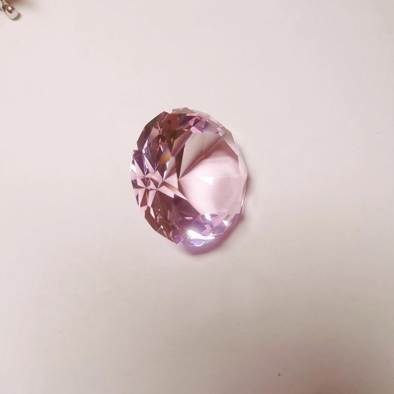 

Белые хрустальные бриллиантовые стеклянные украшения для домашнего декора и свадебных подарков 40mm розовый