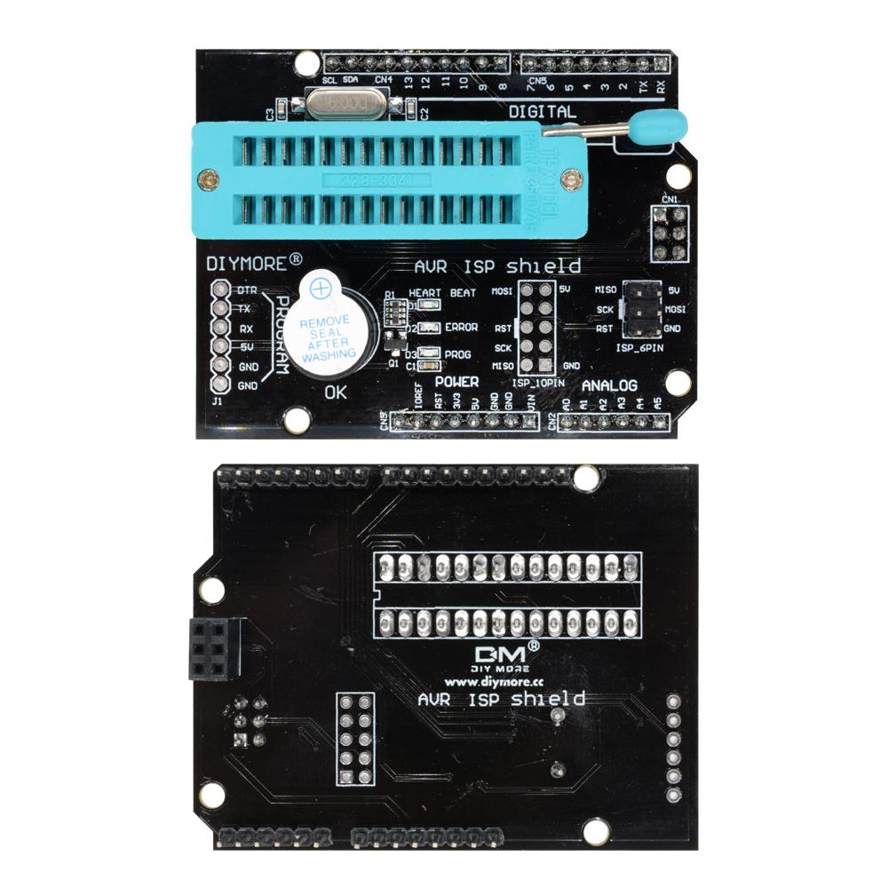 AVR ISP Programmable Expansion Shield Board Module For Arduino R3 Mega2560 Atmega328P Nano Pro Mini Module Bootloader