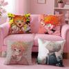 The-E Promised-D Neverland-D Anime Cushion Cover Comfortable Reversible Pillow Cover Ideal for Car Sofa Bedroom & Beyond