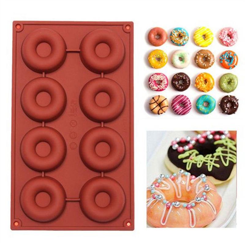 Silicone Donut Maker 3D DIY Baking Pastry Cookie Chocolate Round Molds Muffin Cake Mould Dessert Handmade Kitchen Cooking Tools 1