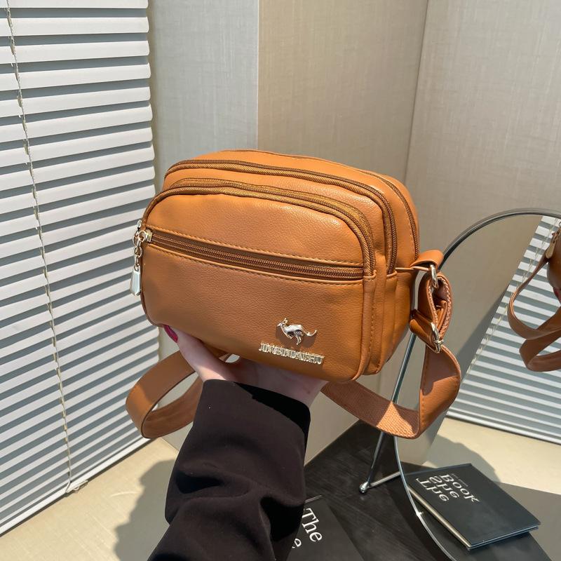 

Women s bag new multi-layer versatile single shoulder messenger bag women s multi-pocket mother wallet wholesale коричневый