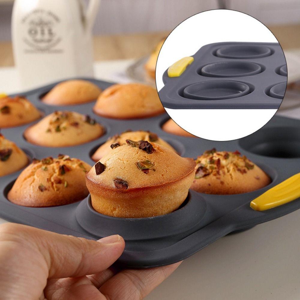 Silicone Silicone Cake Mold Reusable Mini Baking Molds Silicone Muffin Tray Homemade Bread