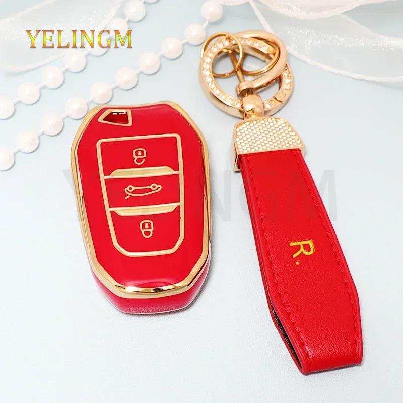 New Tpu Car Remote Key Case Cover Shell For Peugeot 308 408 508 2008 3008 4008 5008 Citroen C4 C4L C6 C3-Xr Picasso Ds3 Ds4 Ds5