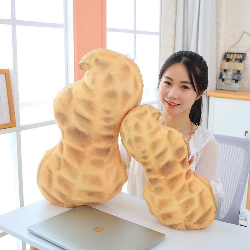 Melon Seed Peanut Plush Toy Food Stuffed Doll Bedroom Decoration Kids Gifts