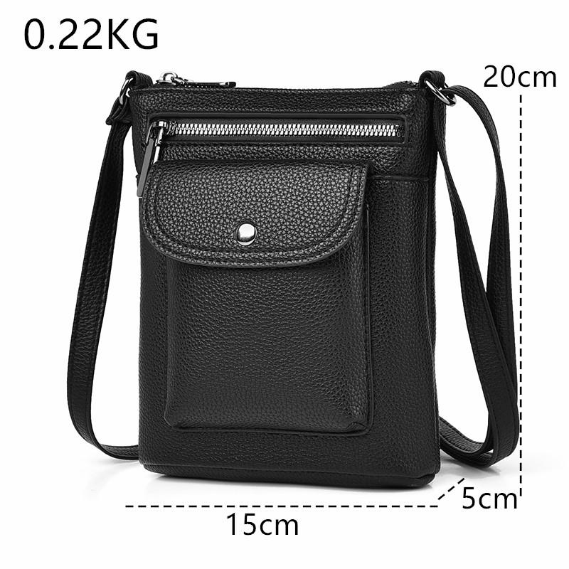 100% Real Cowhide Genuine Leather Purse Sac Fashion Women Crossbody Bags Ladies New High Capacity Shoulder Bag Handbag Female