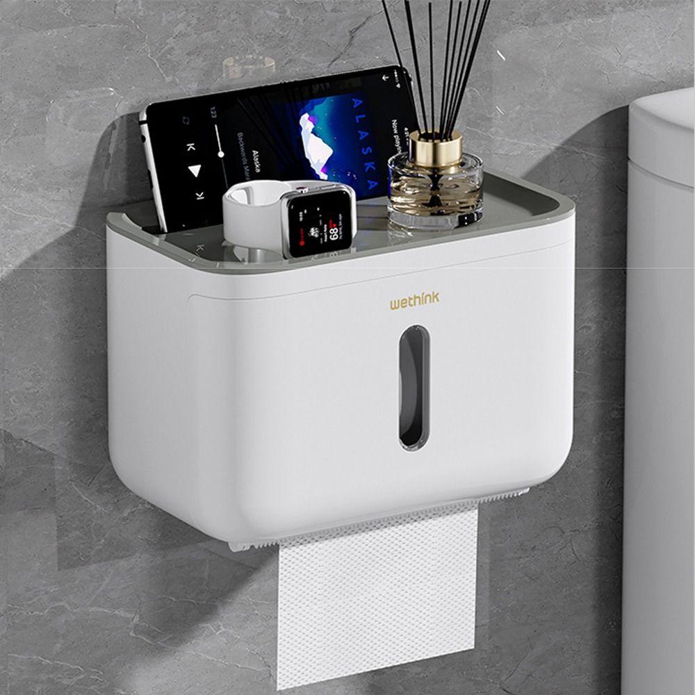 Starke Tragfähigkeit Wandmontierter Taschentuchspender Große flache Oberseite Badezimmer Papierhalter Wohnmobil-Nutzung