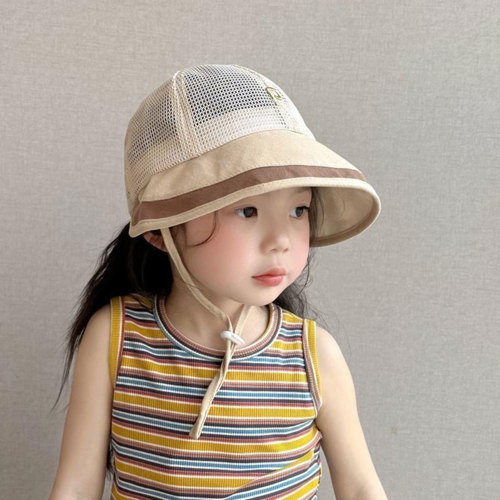 Letter Baby Fisherman Hat Large Visor Kids' Summer Hats Fashion Sun Hats