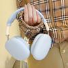 Couleur unie simple pour coque de protection AirPods Max couvre-tête Apple cache-oreilles silicone liquide