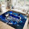 Hertha bsc FC Design Tappeto in Velluto di Cristallo Accogliente Non?Tappeto Stampato Antiscivolo per Camera da Letto Soggiorno Ingresso