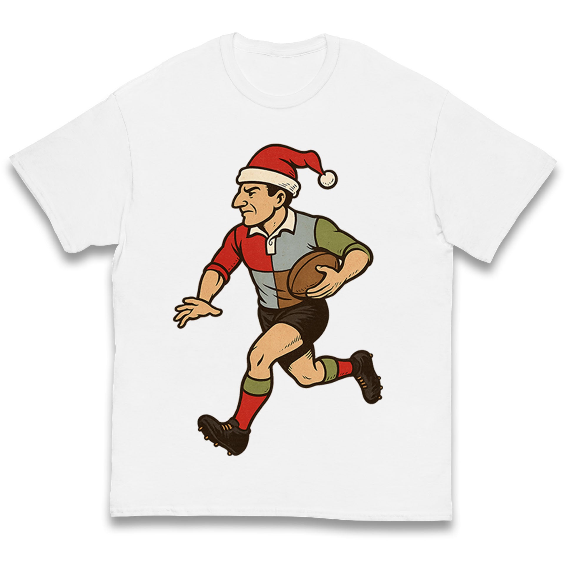 Retro Harlequins Christmas Kids T Shirt 100