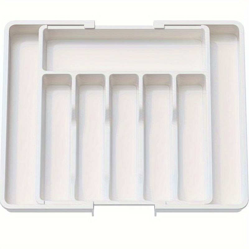 

Large Silverware Drawer Organizer, Expandable Utensil Tray for Kitchen, Flatware and Cutlery Holder, Adjustable Plastic Storage