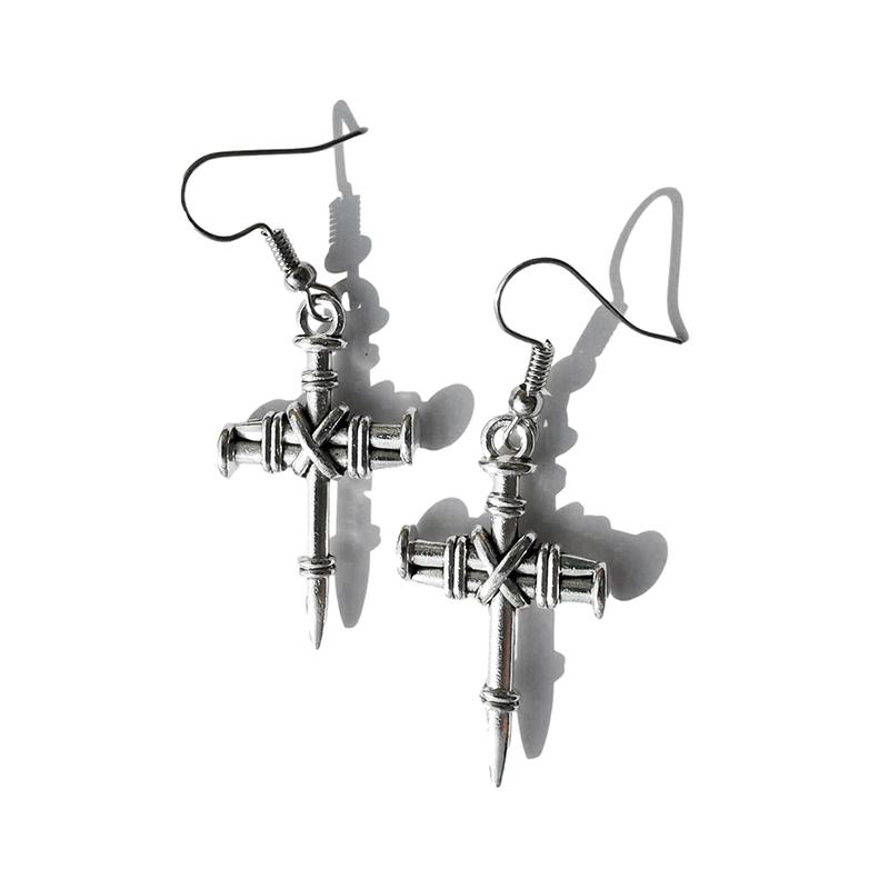 50 Style Earrings For Women Fashion Punk Drop Earrings Simple Cool Cute Jewelry Custom Handmade Girls Snake Cross Animal