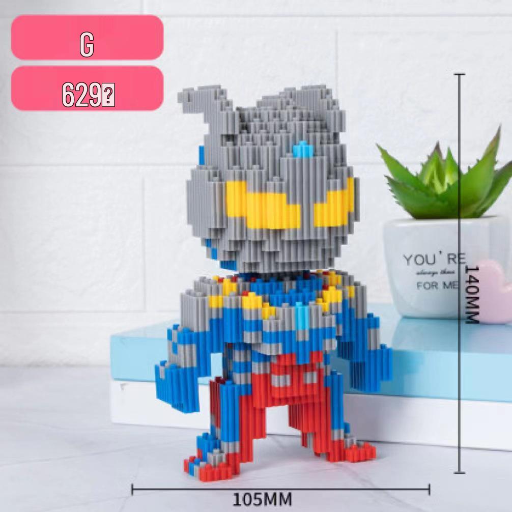 Girls' Compatible Lego: Violent Bear Building Block Series - Educational Micro-Block Interlocking Toys & Gifts