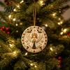 Decorative Acrylic Piece Christmas Hanging Ornament, Double Side Printed Unique Holiday Gift Tree Decor Pendant, Festive Home Decoration Animal