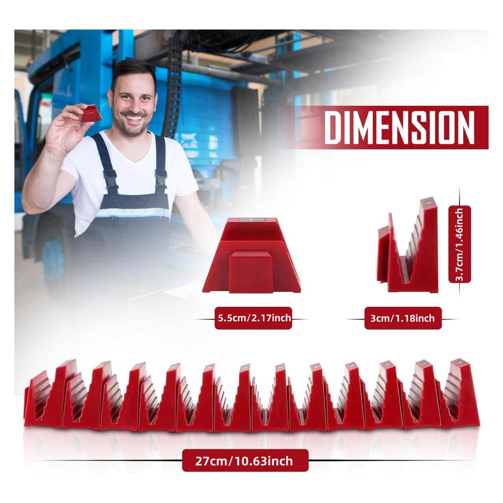 Wrench Organizer Modular System – 12 PCS Magnetic Wrench Organizer for Tool Box Drawer, Modular Wrench Storage Rack