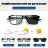 Outdoor Color Changing Multifocal Reading Glasses Tr90 Sports Photochromic Eyewear For Men Women Blue Lamp Blocking Eyeglasses