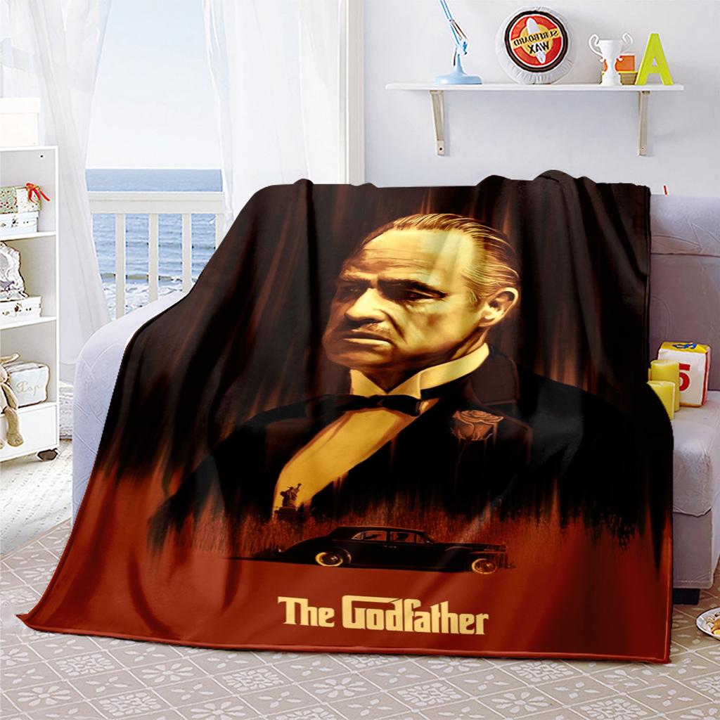 1PC Godfather Godfather Blanket Soft Comfortable All Seasons Suitable Sofa Office Travel Home Use Makes Great Gift