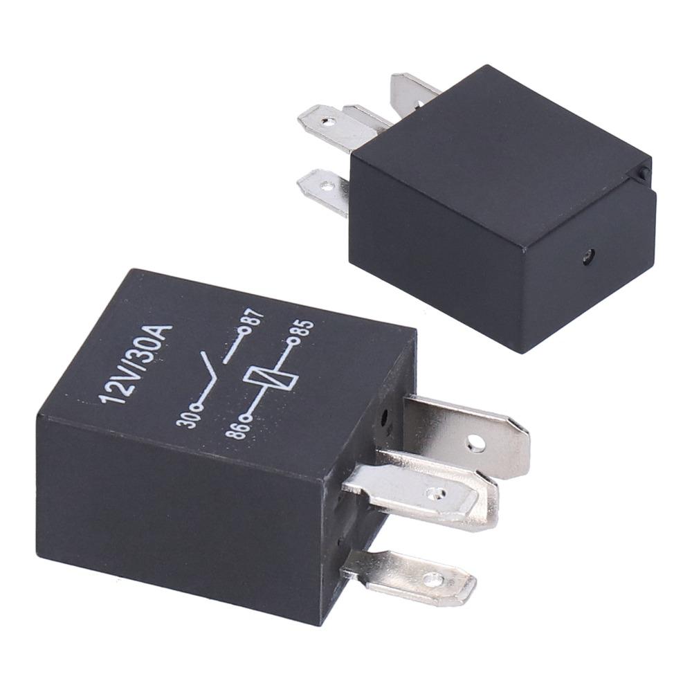 10 Pcs 36.6*23*15.5mm Automobile Relay 12V 30A Air Conditioner Relay Relay Set  Automobile Use
