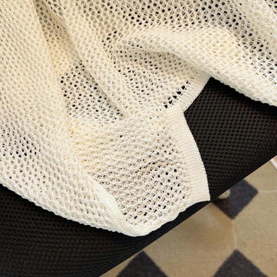 Women Cover Up Tops V-Neck Straps Collar Long Sleeve Summer Sun