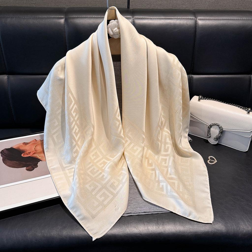 90 Minimalist Silk Scarves Women'S High-End Spring Summer Versatile Sports Style Scarf Tie Scarf