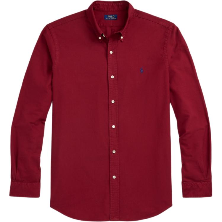 

Polo Ralph Lauren FW24 Solid Logo Вышитый заостренный воротник Свободный крой Длинный рукав Рубашки мужские MNPOWOV16823837-601 XS