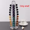Coffee Pod Holder for Nespresso OriginalLine Storage Organizer 360 Rotatable Coffee Capsules Carousel 20-40-60 Coffee Pods