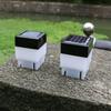Solar Post Light Outdoor Pillar Light Auto On/Off Square Column Fixture Fence Pillar Lamp for Outside Garden Patio