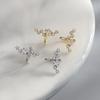 1PCS Piercing Ear Cuff Satr Earrings for Women 1PC Silver Color Crystal Earclip Orbital Non Pierced Earing Fashion Jewelry