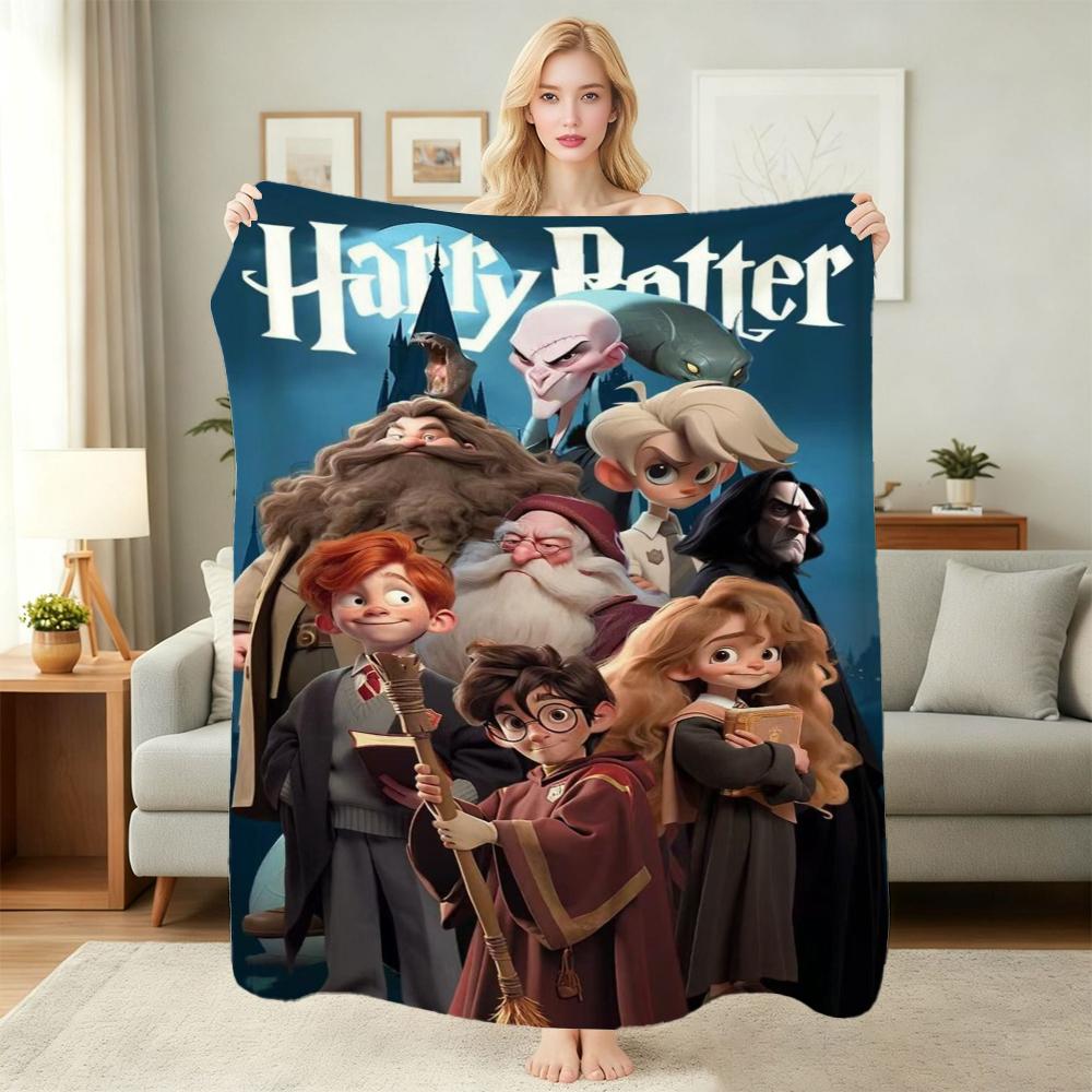 Hogwarts Four Houses Flannel Blanket Soft Warm Fleece Blanket For Living Room Air Conditioner Room Lightweight Home Decor Gift For Friends