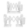 Extendable Bookend Non Skid PP Hvy Duty Decorative   Book Shelf Holder for Desk with Detachable Pen Holder