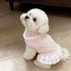 Dünnes Haustier-Prinzessinnenkleid mit Lotosblattkante Hundekühlweste Haustierkleidung Welpen-Spitzenrock Freizeitkleidung