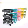 1pc 1:12 Simulation Movable Kitchen Storage Mini Cart Floor Storage Style Model Ornament