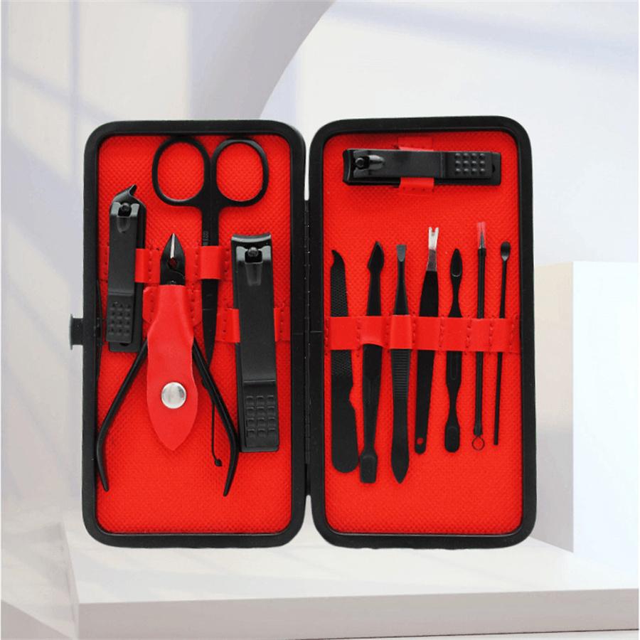 Nagelwerkzeug-Set Edelstahl-Nagelknipser-Set 18-teiliges Set Maniküre-Pflegewerkzeug Maniküre-Set Nagelhautzange Weihnachtsgeschenke