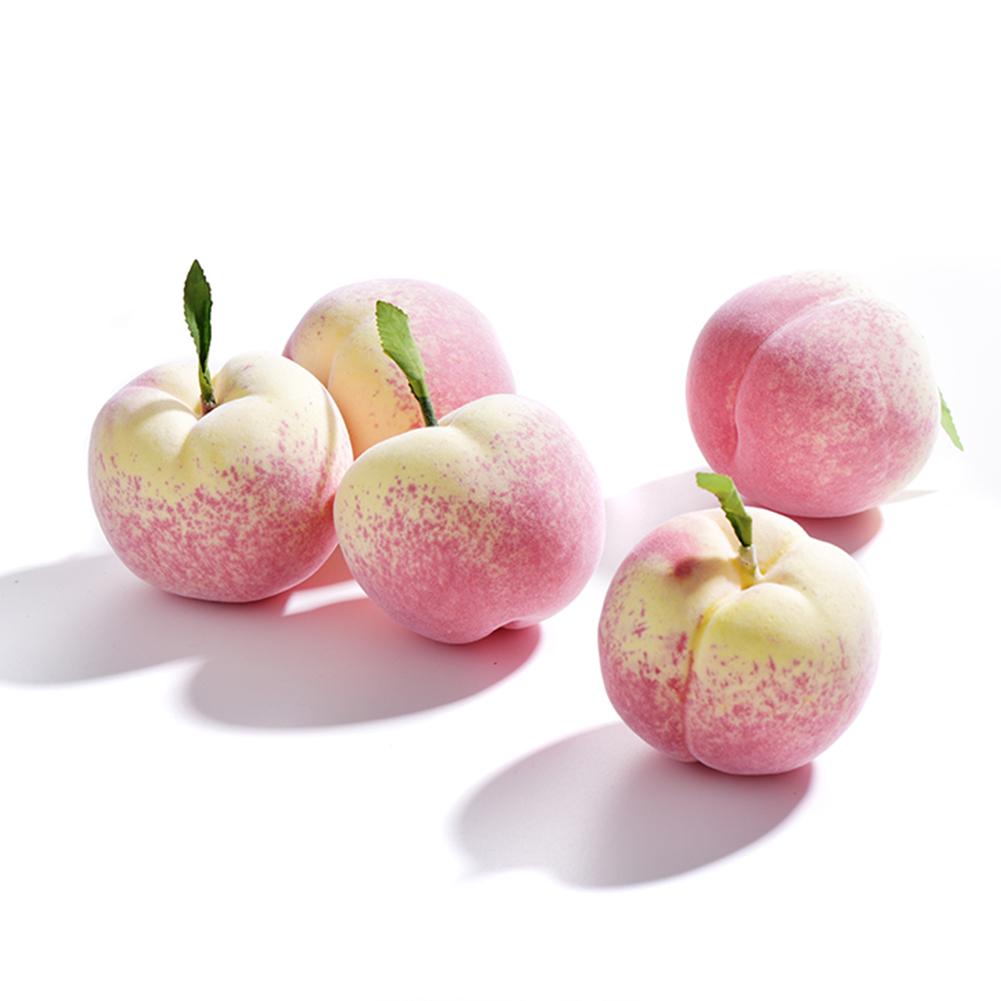 Artificial Peach Foam Peach Model High Simulation Fake Fruit Peach Model Photo Prop for Kids Children