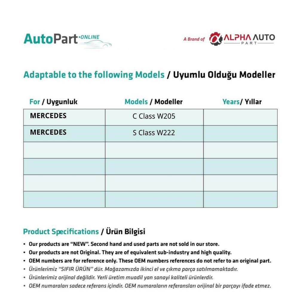 Sunroof Repair Kit for Mercedes C Class W205, S Class W222