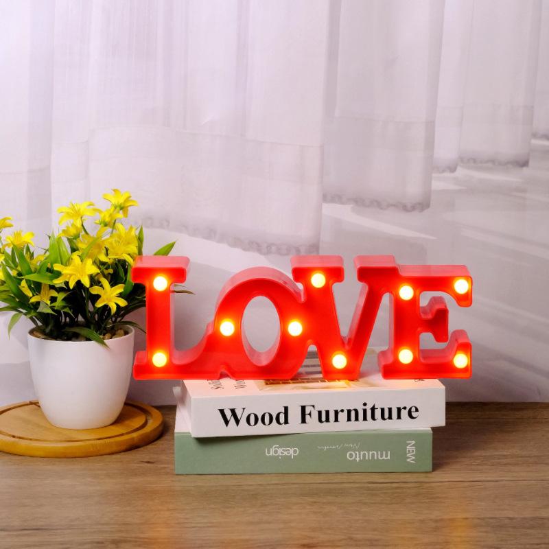 Romantic Proposal & Birthday Decor: LED Alphabet & Number Lights for Surprise Atmosphere