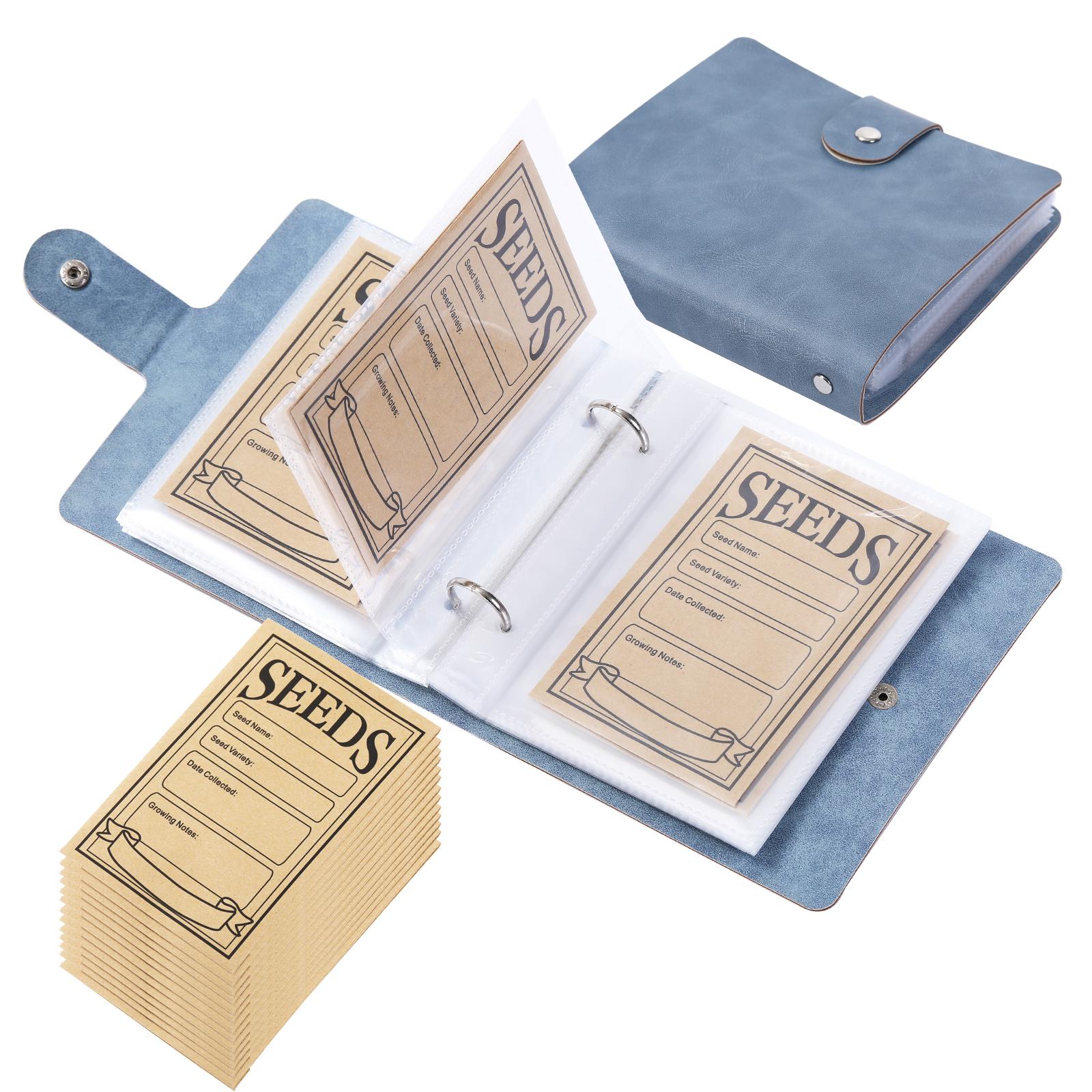 

1 комплект органайзеров для хранения семян сада, органайзер для семян, папка с 50 самозапечатывающимися конвертами для семян, органайзер для пакетов с семенами, семена