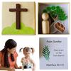 Holy Week Box Religious Festive Bible Game Holy Week Box Resurrection Game Easter Story Religious Decorations for Basket