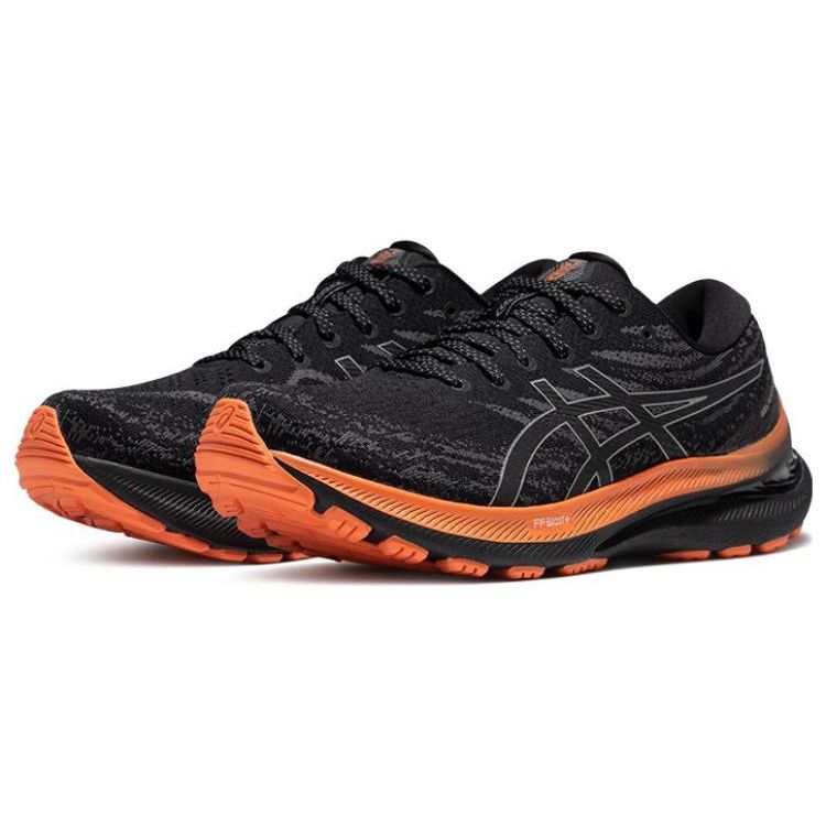 Asics Gel-Kayano 29 Tecido Confortável Durável Respirável Absorção de Choque Cano Baixo Sapatilhas de Corrida de Maratona Masculino tênis Preto 1011B721-001