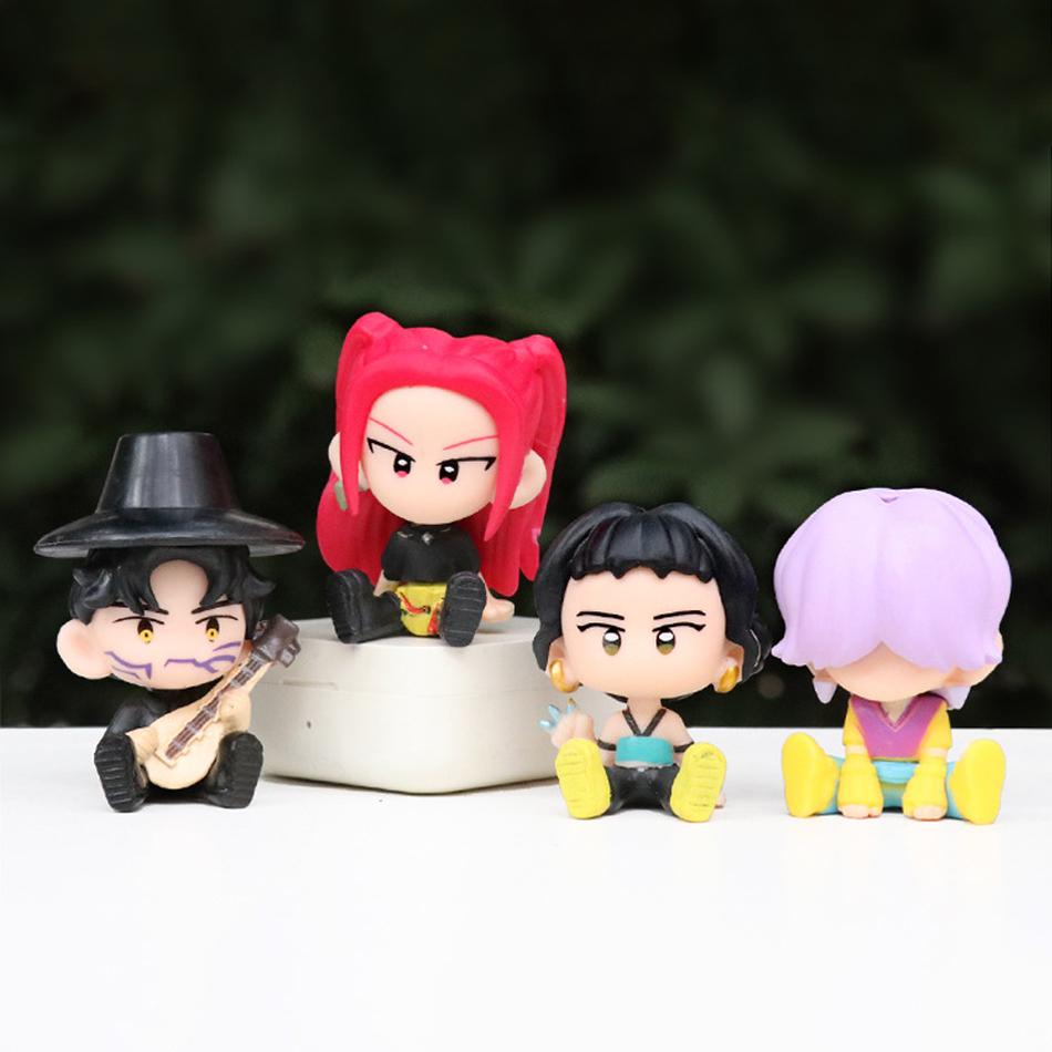 10Pcs/Set Q Version K-pop Action Figure PVC Toy Derpys Saja Boys Rumi Mira Zoey Sussy Figurine Doll For Fans Gift Childen Gift