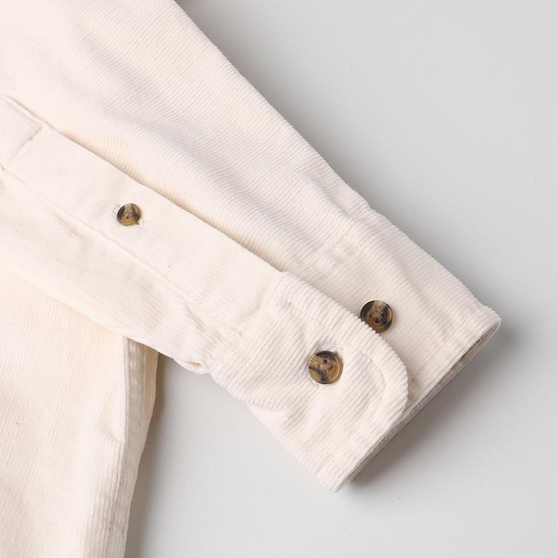 Timberland Urban Outdoor Series Solid Color Corduroy Pocket Casual Long Sleeve Shirt Men shirts Beige A2F45-V04