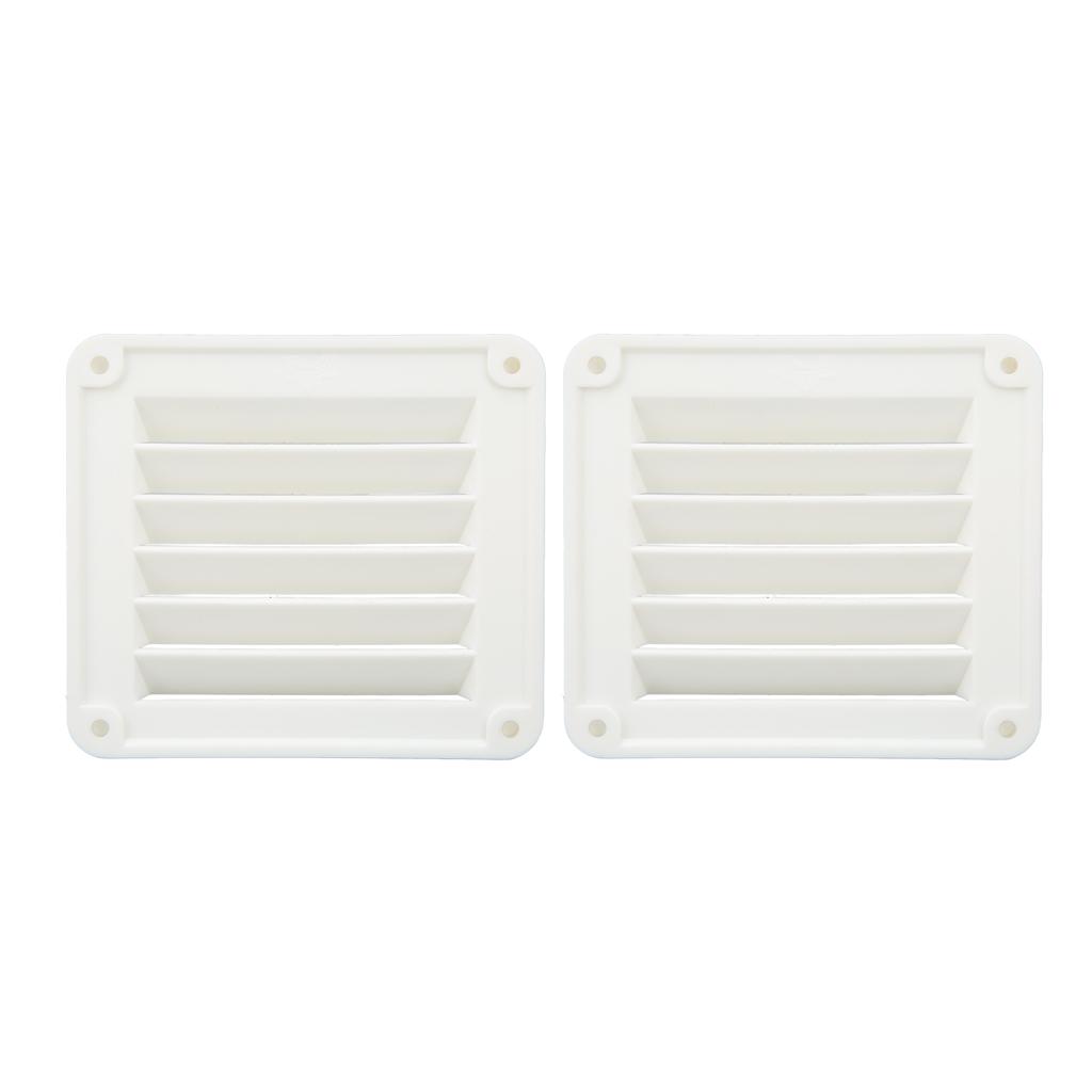 2pcs Rectangular Marine Vents Air Vent Ventilation Opening Side Exhaust Port Rectangular Ventilation Opening