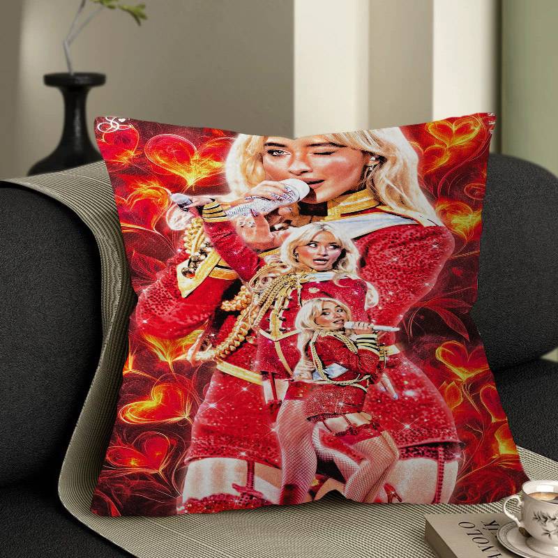 

S-Сабрина С-Карпентер Наволочка для спальни и гостиной, декоративная наволочка для подушки для дивана 12x12Inch