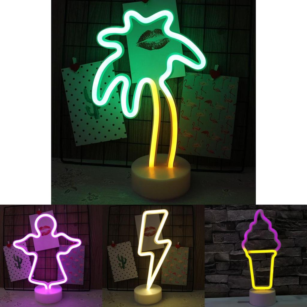 Colorful Led Neon Shaped Night Light For Home Decor Featuring Cute Unicorn Design