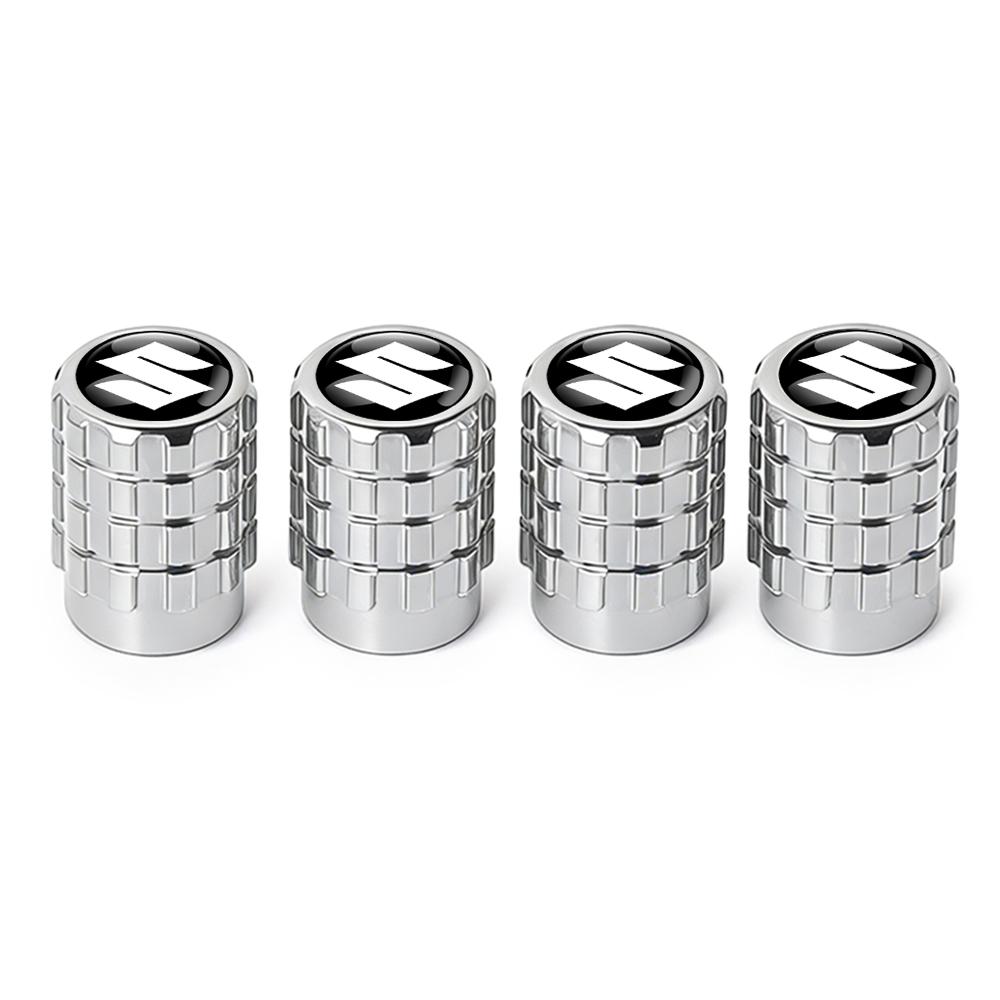 3D hliníková slitina Krytky ventilků pneumatik na kola auta Kryty stonků ráfků pneumatik Airdust pro Suzuki Alto AX100 Liana Gsxr 600 750 Celerio Cross
