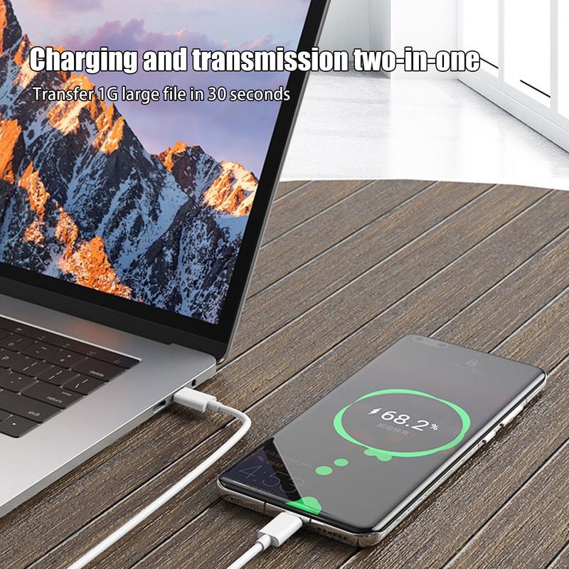 USB C Fast Charging Cable 120W Type C To C Cable Fast Charge 1M Duals Type-C Interfaces Charger Cable Thickened Charging Wire